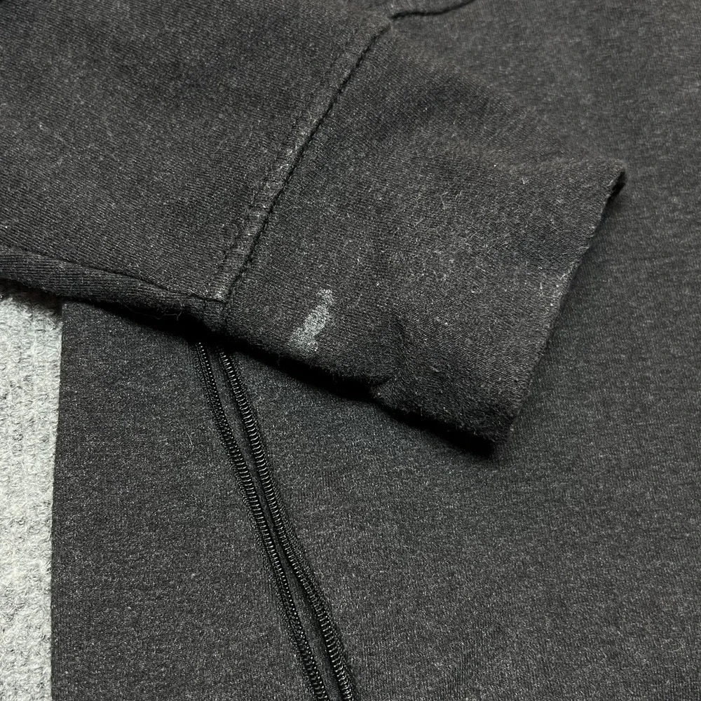 Patagonia Jacket Womens Medium Black Organic Cotton Full Zip Thumbholes Pockets